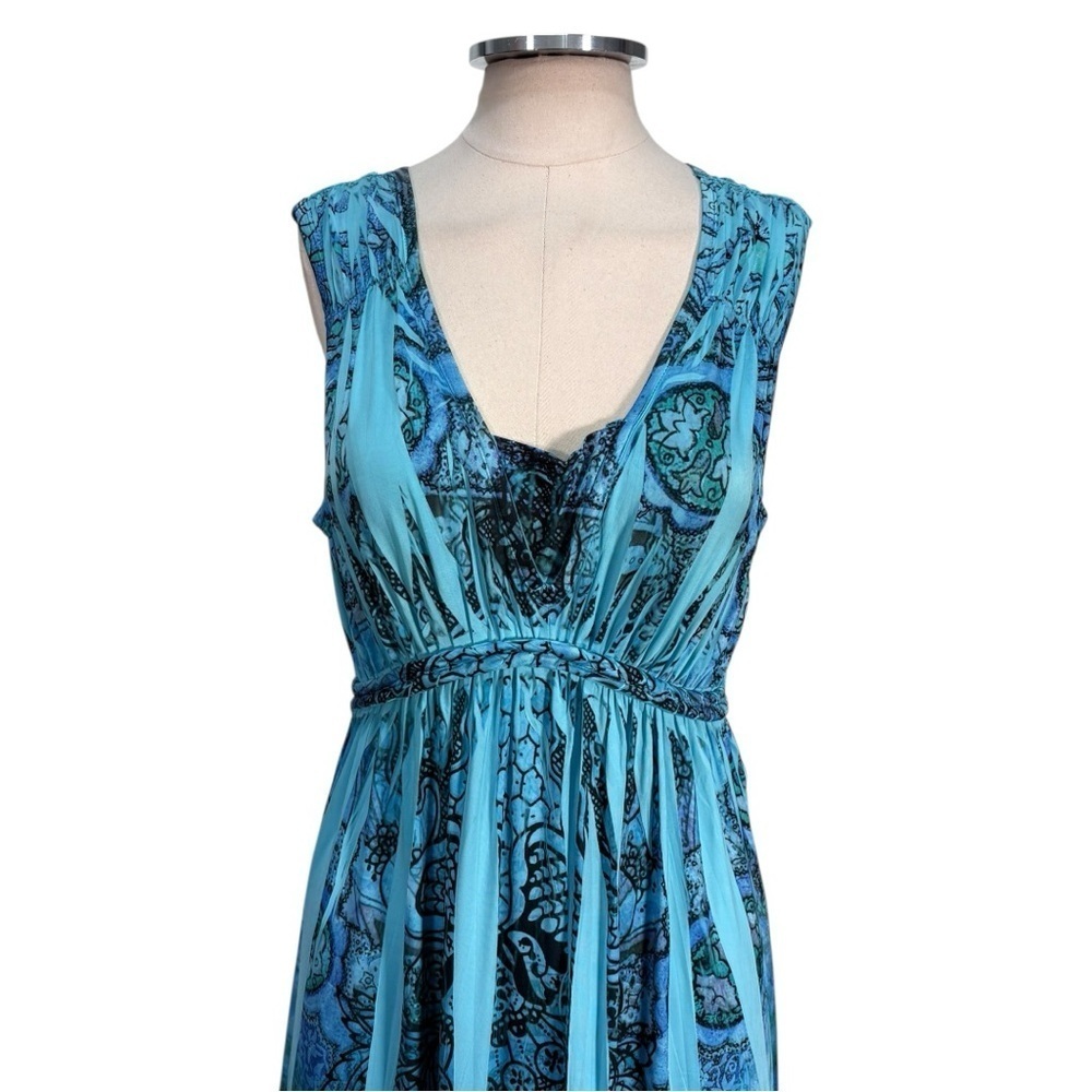 Style & Co Y2k Style Sleeveless Burn Out Jersey Maxi Dress Size Small - Picture 5 of 10
